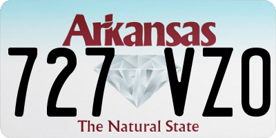 AR license plate 727VZO