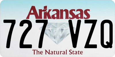 AR license plate 727VZQ