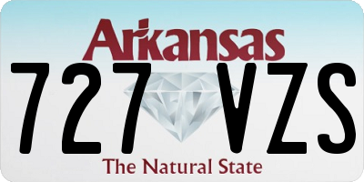 AR license plate 727VZS