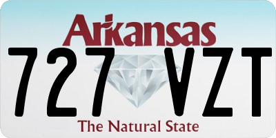 AR license plate 727VZT