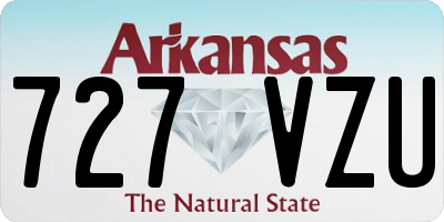 AR license plate 727VZU