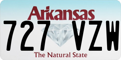 AR license plate 727VZW