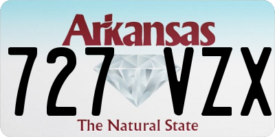 AR license plate 727VZX