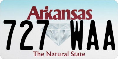 AR license plate 727WAA