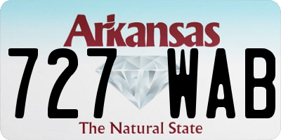 AR license plate 727WAB
