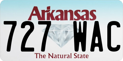 AR license plate 727WAC