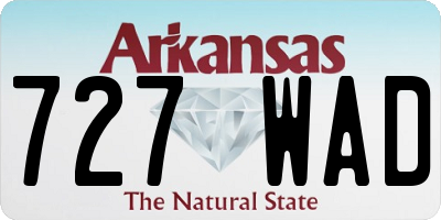 AR license plate 727WAD