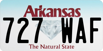 AR license plate 727WAF