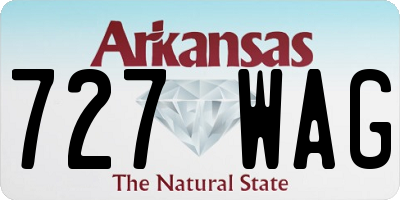 AR license plate 727WAG
