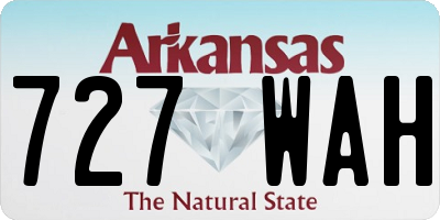AR license plate 727WAH