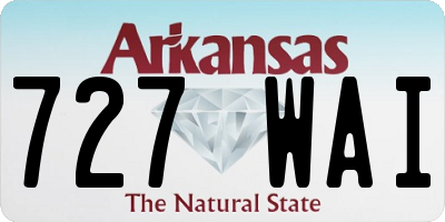 AR license plate 727WAI