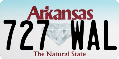 AR license plate 727WAL