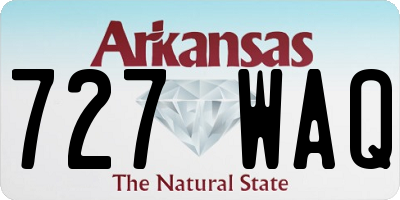 AR license plate 727WAQ