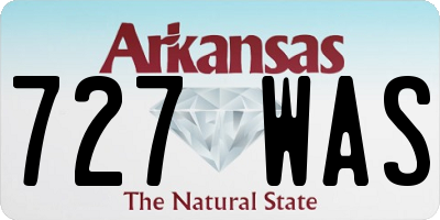 AR license plate 727WAS