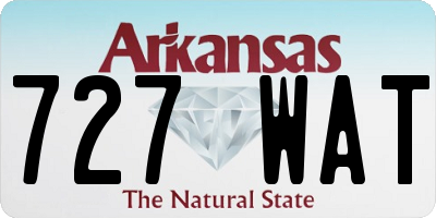 AR license plate 727WAT