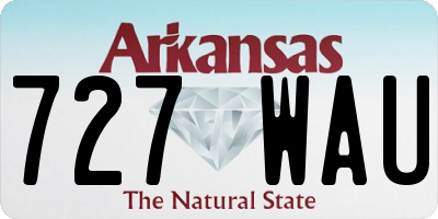 AR license plate 727WAU
