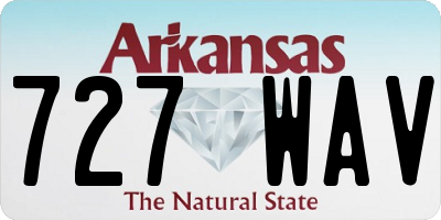 AR license plate 727WAV