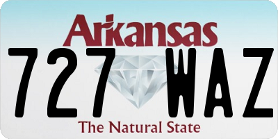 AR license plate 727WAZ