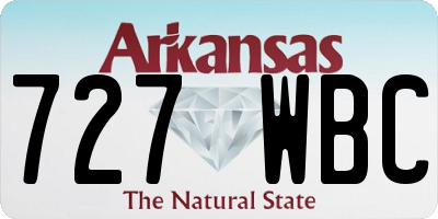 AR license plate 727WBC