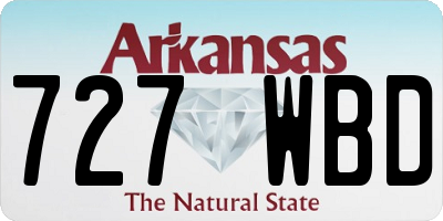AR license plate 727WBD