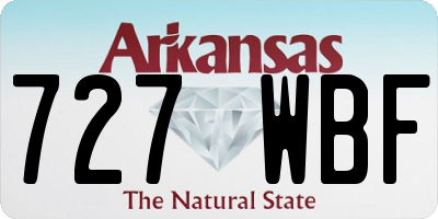 AR license plate 727WBF