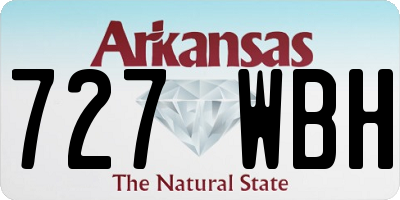 AR license plate 727WBH