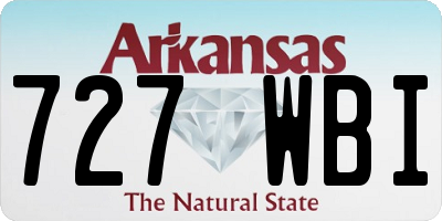 AR license plate 727WBI
