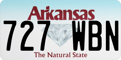 AR license plate 727WBN