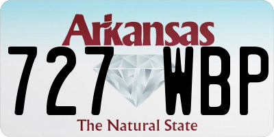 AR license plate 727WBP