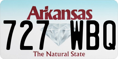 AR license plate 727WBQ