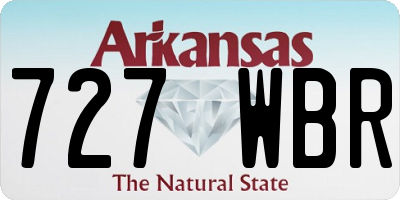 AR license plate 727WBR