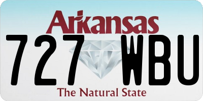 AR license plate 727WBU