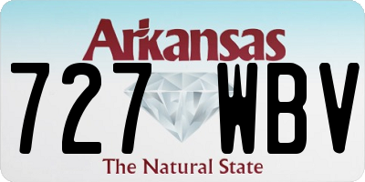 AR license plate 727WBV
