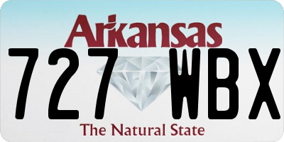 AR license plate 727WBX