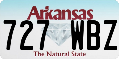 AR license plate 727WBZ