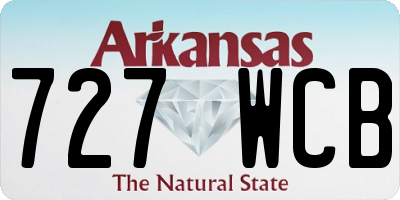 AR license plate 727WCB