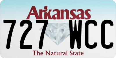 AR license plate 727WCC