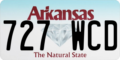 AR license plate 727WCD