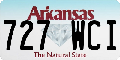 AR license plate 727WCI