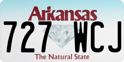AR license plate 727WCJ