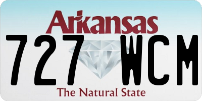AR license plate 727WCM