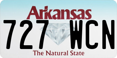 AR license plate 727WCN