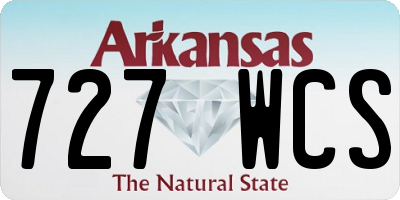 AR license plate 727WCS