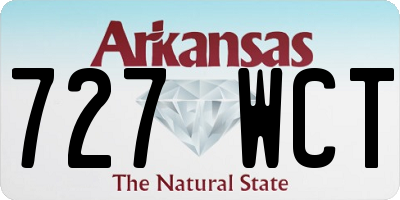 AR license plate 727WCT