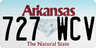 AR license plate 727WCV