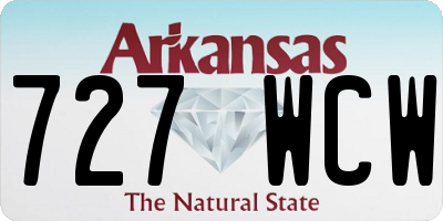 AR license plate 727WCW