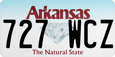 AR license plate 727WCZ