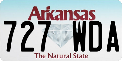 AR license plate 727WDA