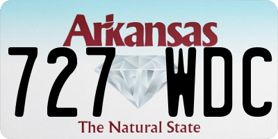 AR license plate 727WDC