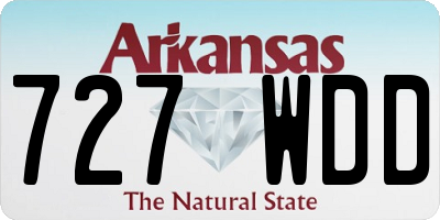 AR license plate 727WDD